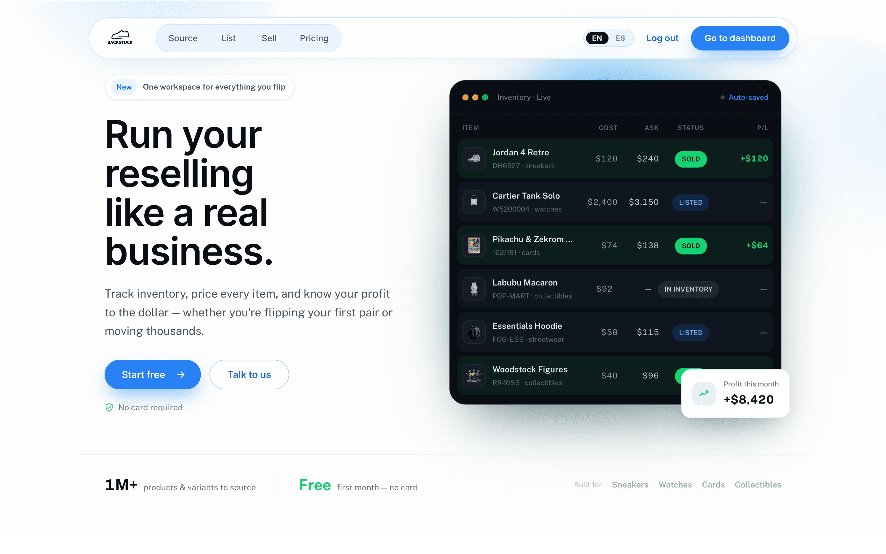 Backstock.ai inventory marketplace