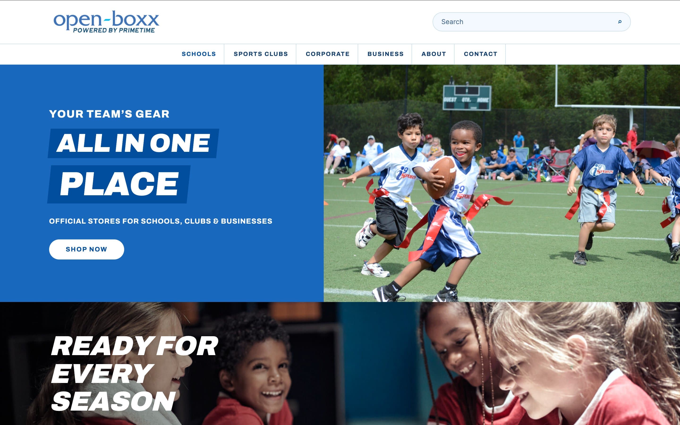 Open-Boxx team gear storefront
