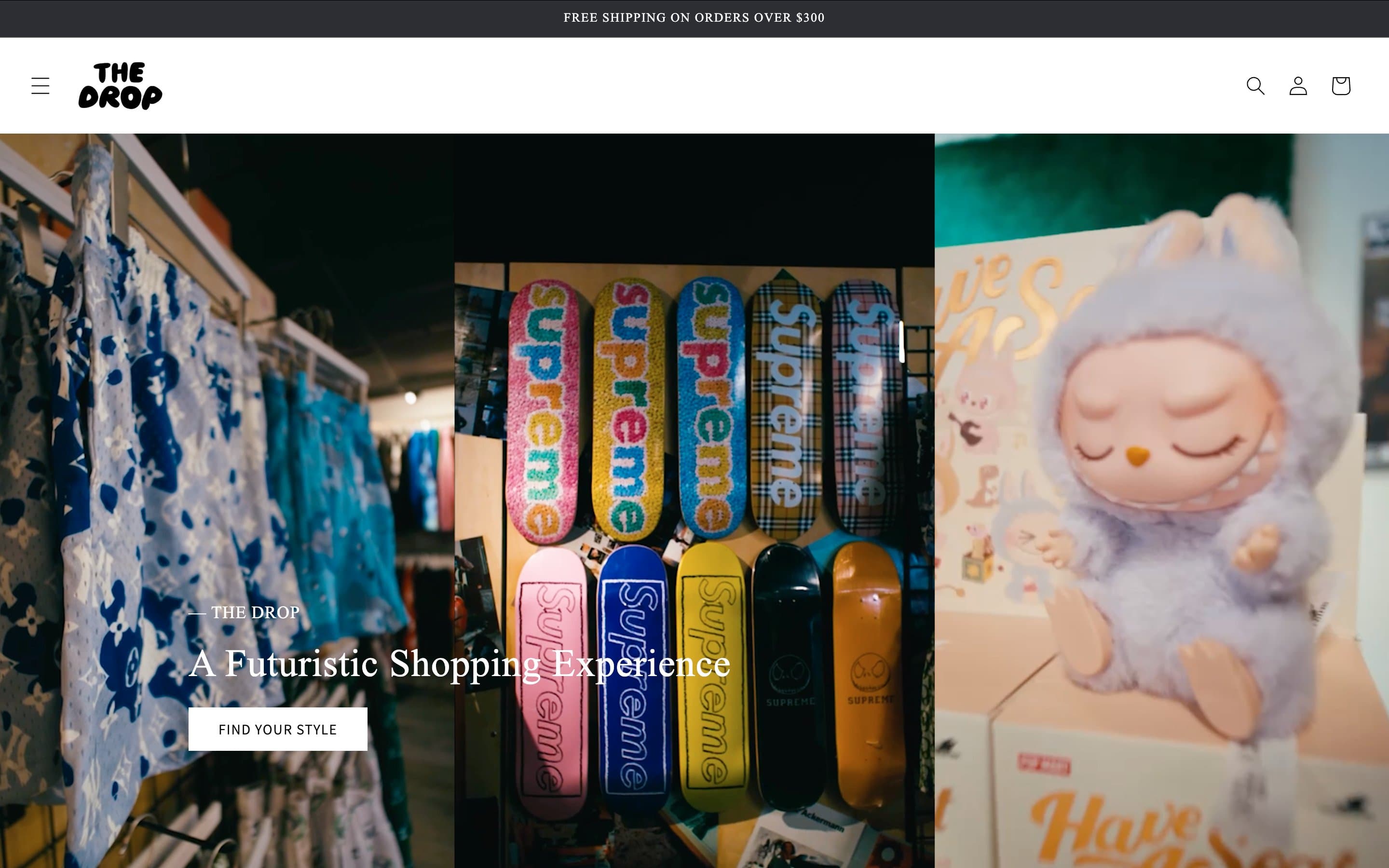 The Drop storefront